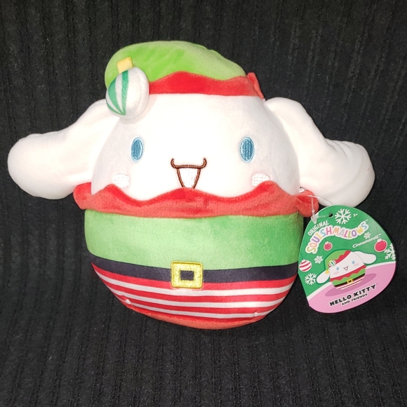 Sanrio Hello Kitty Cinnamoroll 7" Plush Squishmallows Christmas Elf NWT - Picture 8 of 9
